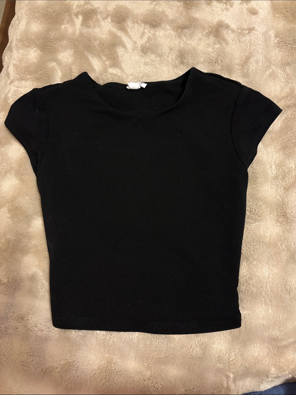 Garage Black Short Sleeve Fitted Tee
